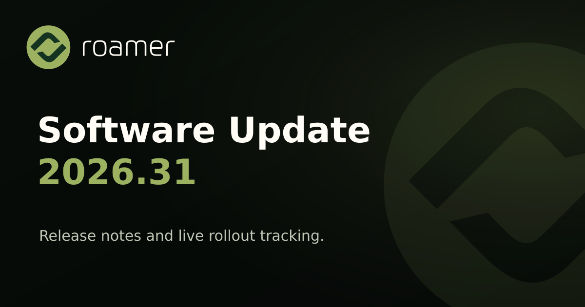Rivian Software Update 2026.31 | Roamer