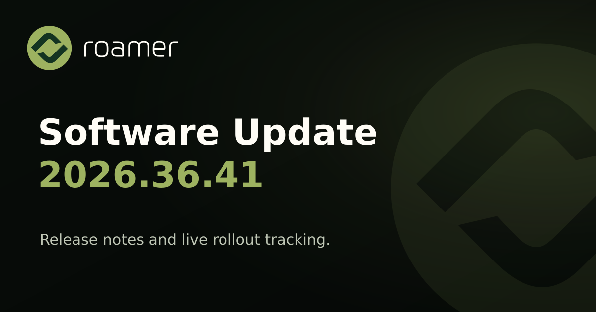 Rivian Software Update 2026.36.41 Release Notes | Roamer